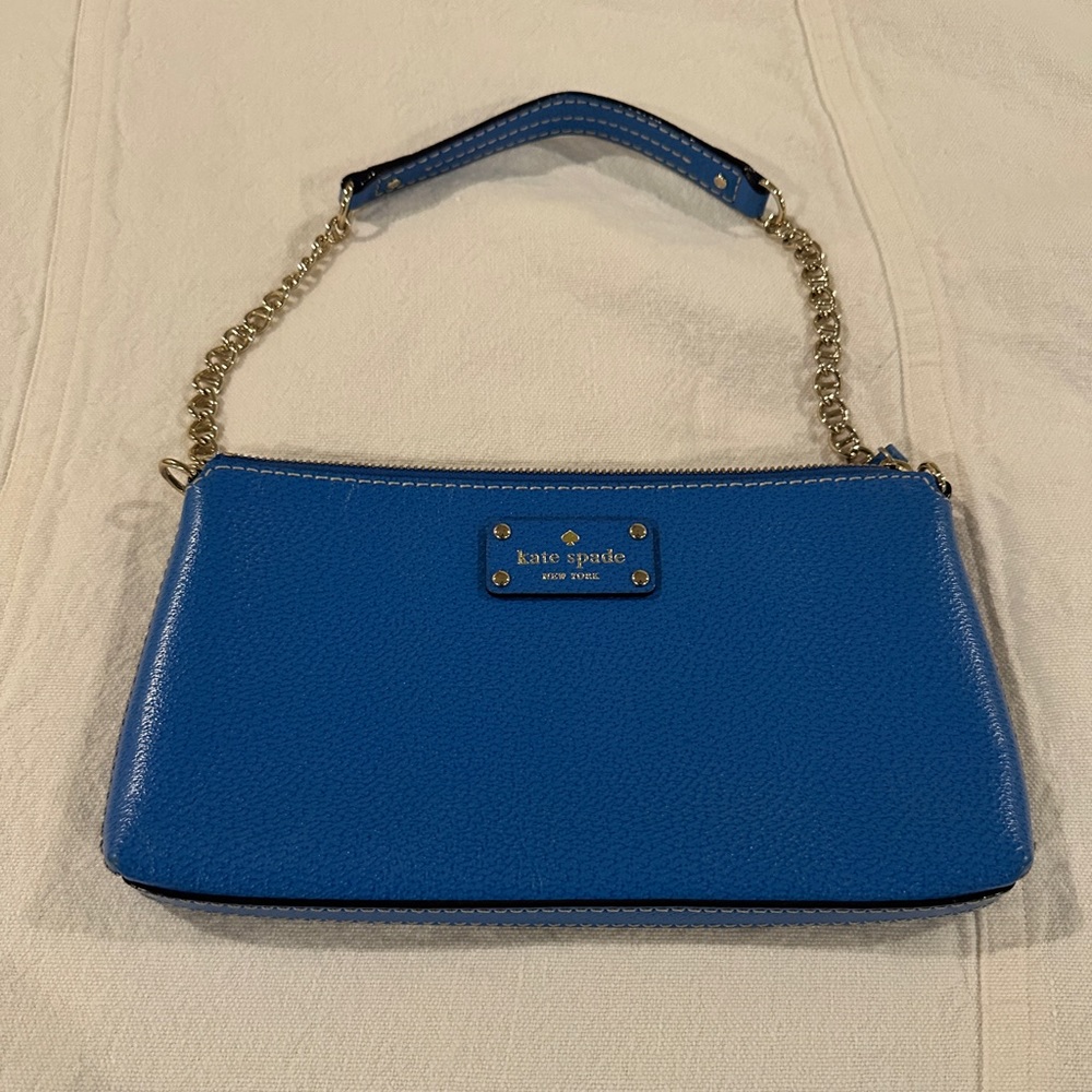 Kate Spade Blue Purse with chain strap